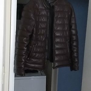 Leather coat